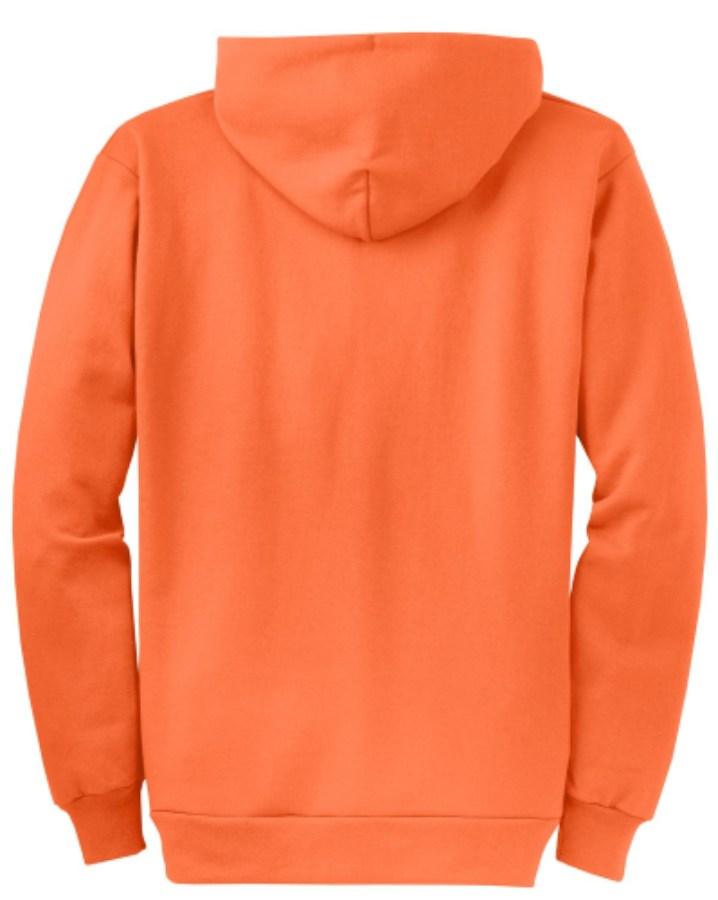 Port & Company Core Fleece Full-Zip Hooded Sweatshirt Perspective View