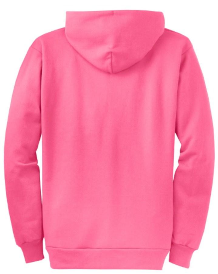 Port & Company Core Fleece Full-Zip Hooded Sweatshirt Perspective View