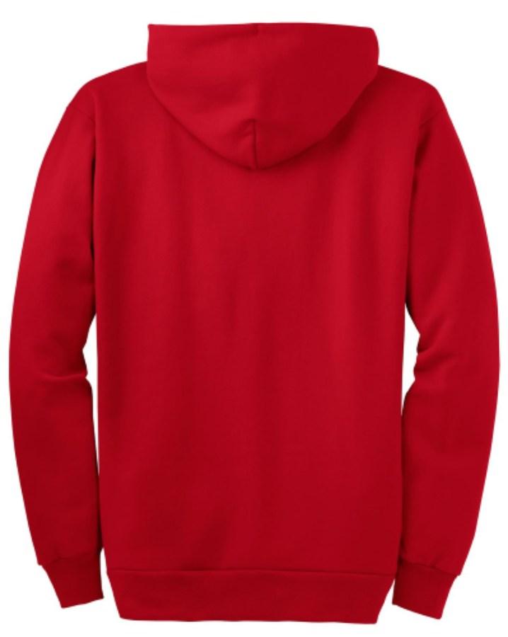 Port & Company Essential Fleece Full-Zip Hooded Sweatshirt Perspective View