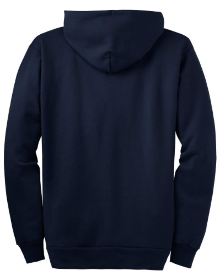 Port & Company Essential Fleece Full-Zip Hooded Sweatshirt Feature Close-up