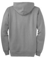 Port & Company Essential Fleece Full-Zip Hooded Sweatshirt Close Up Detail