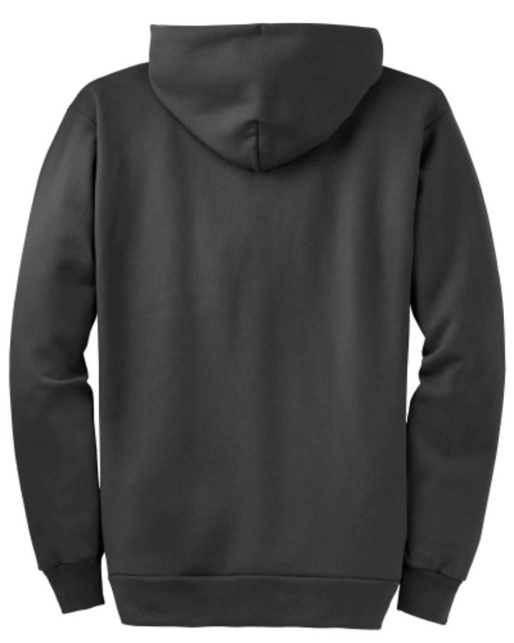 Port & Company Essential Fleece Full-Zip Hooded Sweatshirt Perspective View