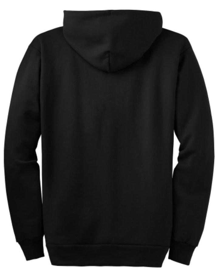 Port & Company Essential Fleece Full-Zip Hooded Sweatshirt Feature Close-up
