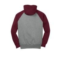 Sport-Tek Raglan Colorblock Pullover Hooded Sweatshirt Additional Angle