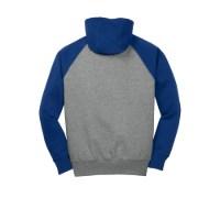Sport-Tek Raglan Colorblock Pullover Hooded Sweatshirt Feature Close-up