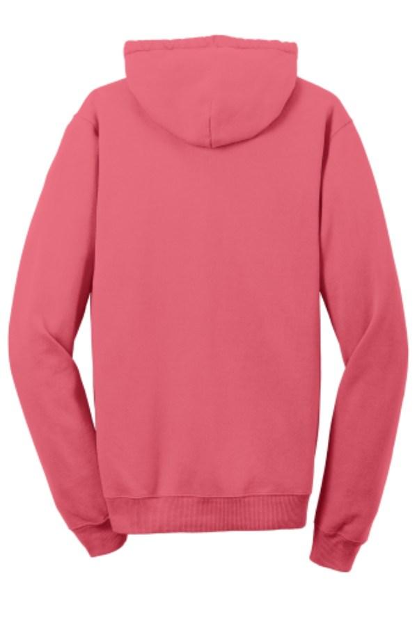 Port & Company Beach Wash Garment-Dyed Pullover Hooded Sweatshirt Close Up Detail
