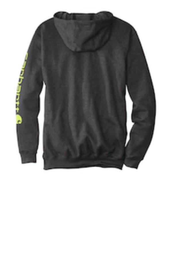 Carhartt Midweight Hooded Logo Sweatshirt Close Up Detail