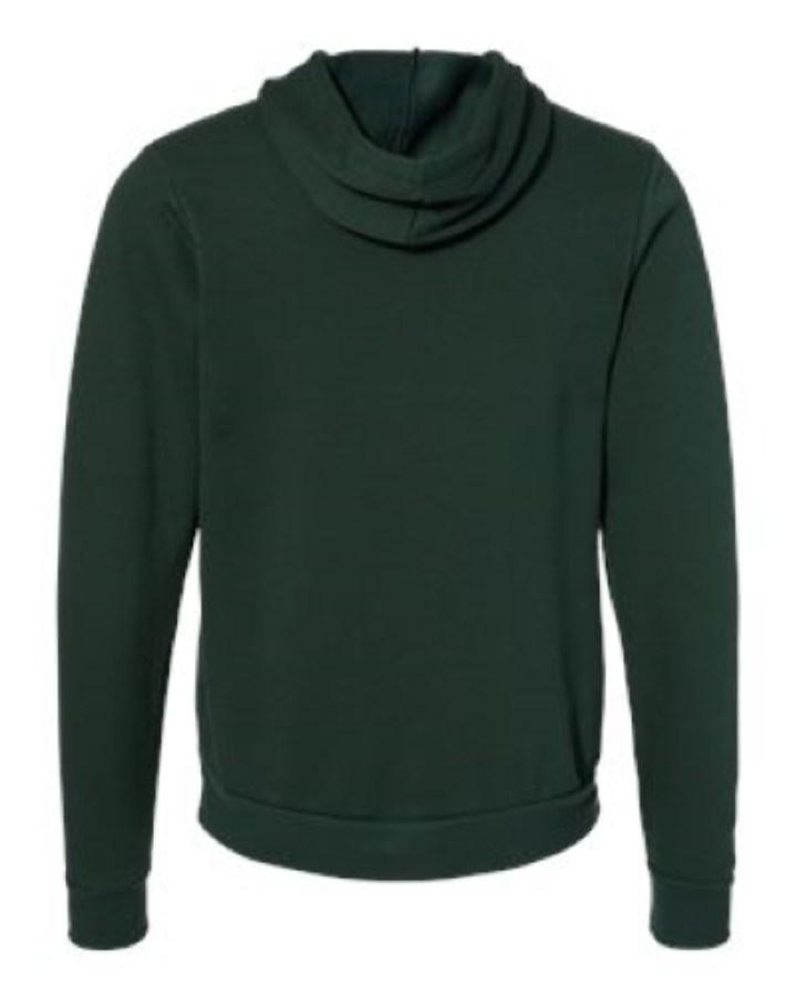 BELLA + CANVAS Sponge Fleece Hoodie Close Up Detail