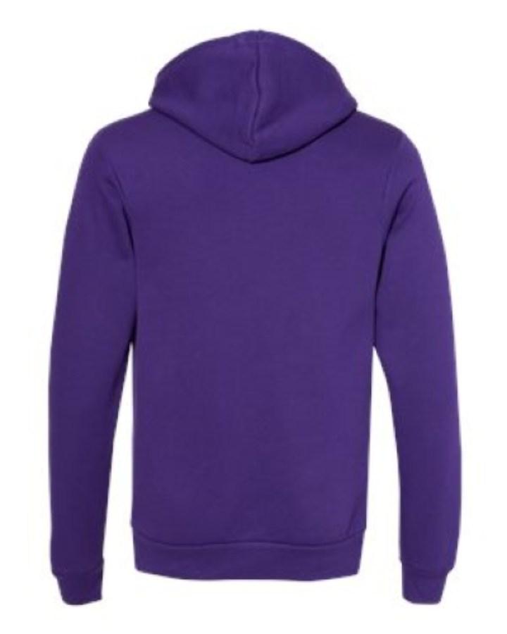 BELLA + CANVAS Sponge Fleece Hoodie Close Up Detail