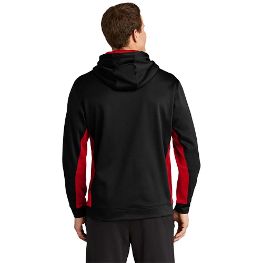 Sport-Tek Sport-Wick Fleece Colorblock Hooded Pullover Additional view