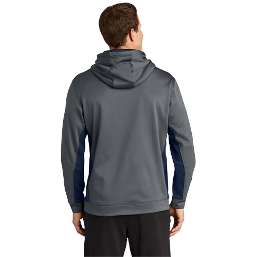 Sport-Tek Sport-Wick Fleece Colorblock Hooded Pullover Alternate View