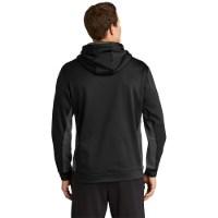 Sport-Tek Sport-Wick Fleece Colorblock Hooded Pullover Perspective View