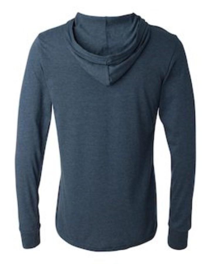BELLA + CANVAS Jersey Hooded Long Sleeve Tee Feature Close-up