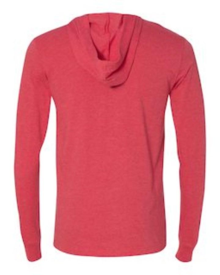 BELLA + CANVAS Jersey Hooded Long Sleeve Tee Additional Angle