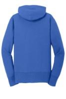 Port & Company Ladies Core Fleece Full-Zip Hooded Sweatshirt Close Up Detail