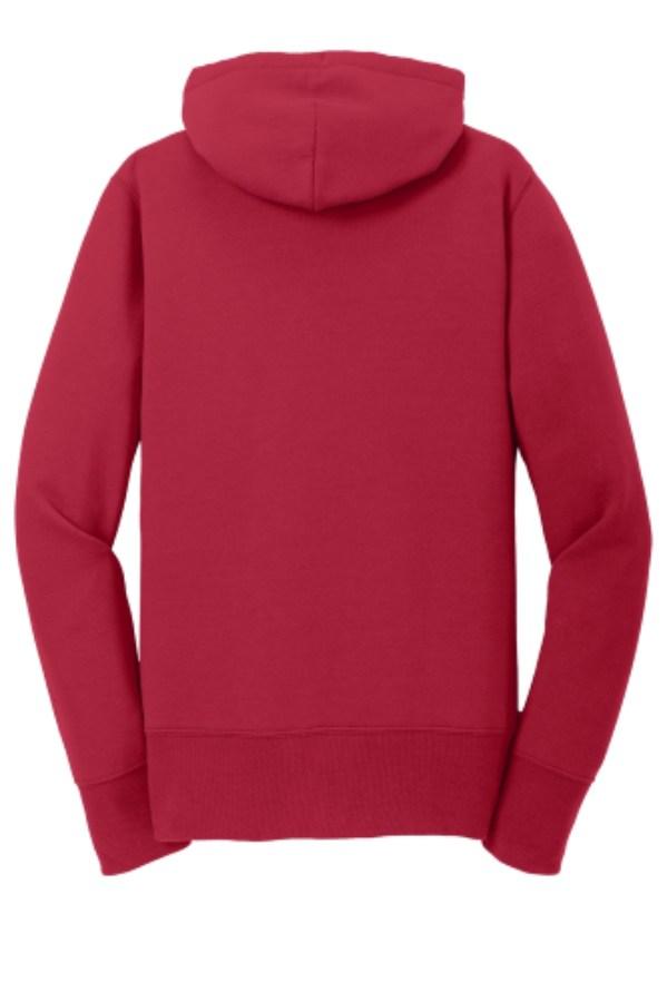 Port & Company Ladies Core Fleece Full-Zip Hooded Sweatshirt Perspective View