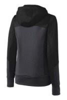 Sport-Tek Ladies Tech Fleece Colorblock Full-Zip Hooded Jacket Perspective View