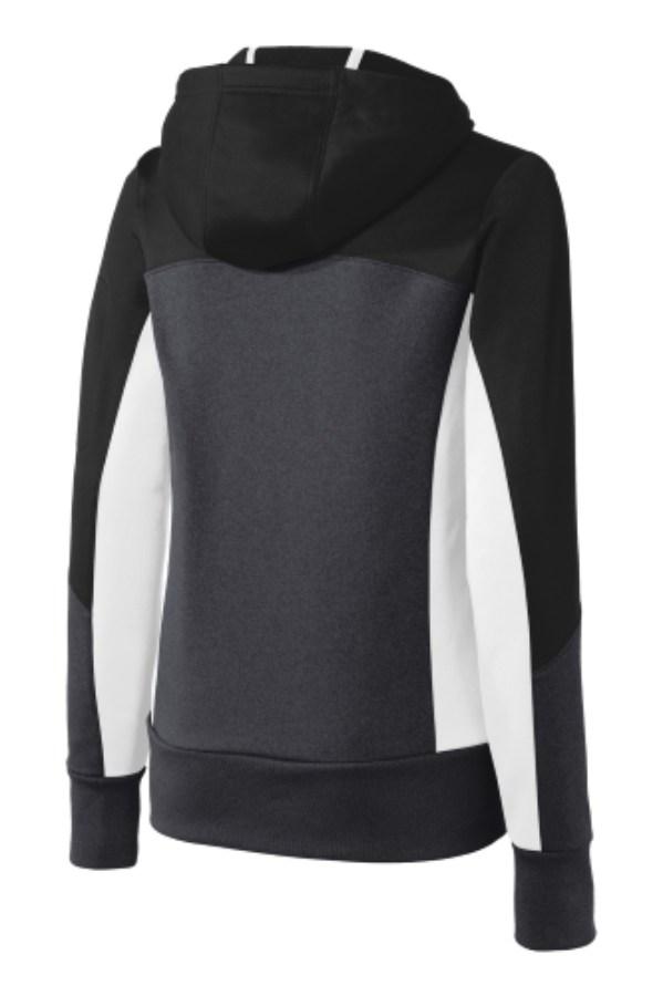 Sport-Tek Ladies Tech Fleece Colorblock Full-Zip Hooded Jacket Additional view