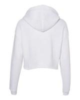 BELLA + CANVAS Women's Crop Fleece Hoodie Feature Close-up