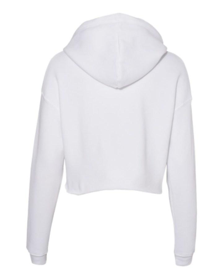 BELLA + CANVAS Women's Crop Fleece Hoodie Feature Close-up