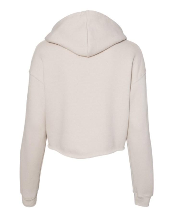 BELLA + CANVAS Women's Crop Fleece Hoodie Additional Angle