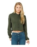 BELLA + CANVAS Women's Crop Fleece Hoodie Alternate View