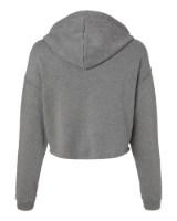 BELLA + CANVAS Women's Crop Fleece Hoodie Close Up Detail