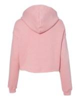 BELLA + CANVAS Women's Crop Fleece Hoodie Close Up Detail