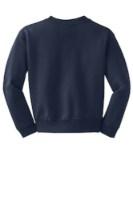Jerzees Youth NuBlend Crewneck Sweatshirt Close Up Detail
