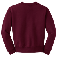 Jerzees Youth NuBlend Crewneck Sweatshirt Feature Close-up