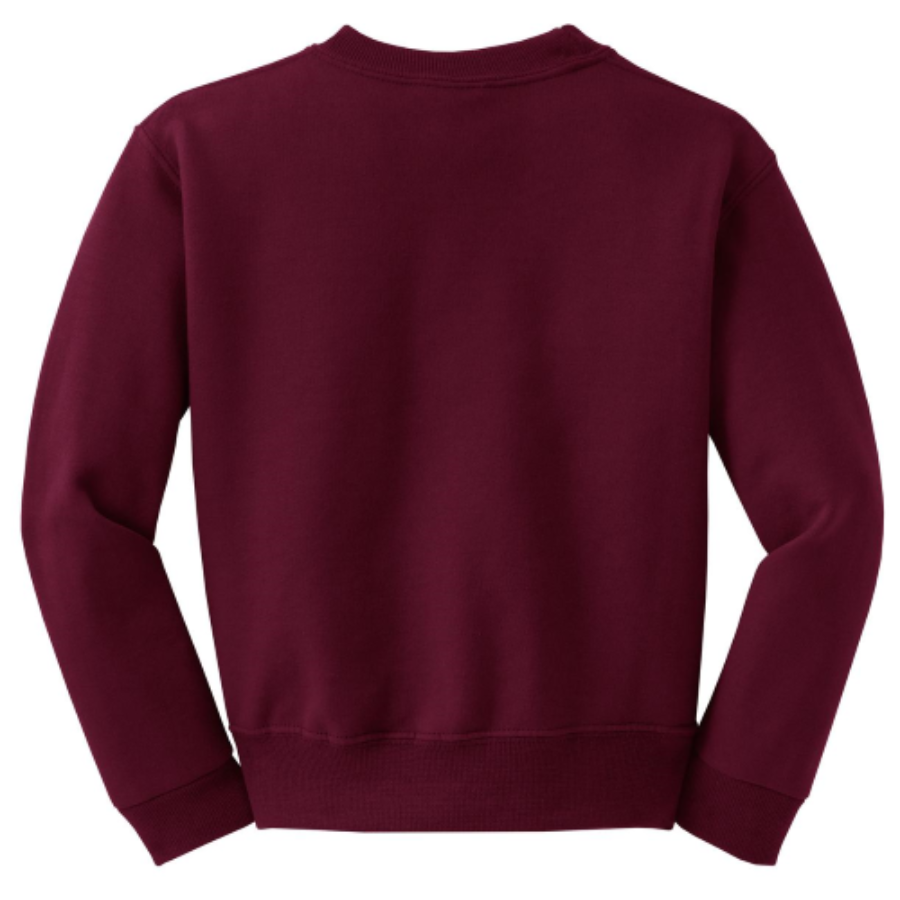 Jerzees Youth NuBlend Crewneck Sweatshirt Feature Close-up