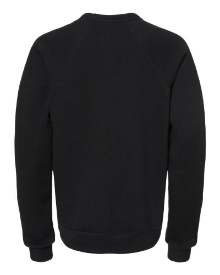 BELLA + CANVAS Youth Sponge Fleece Crewneck Sweatshirt Additional Angle