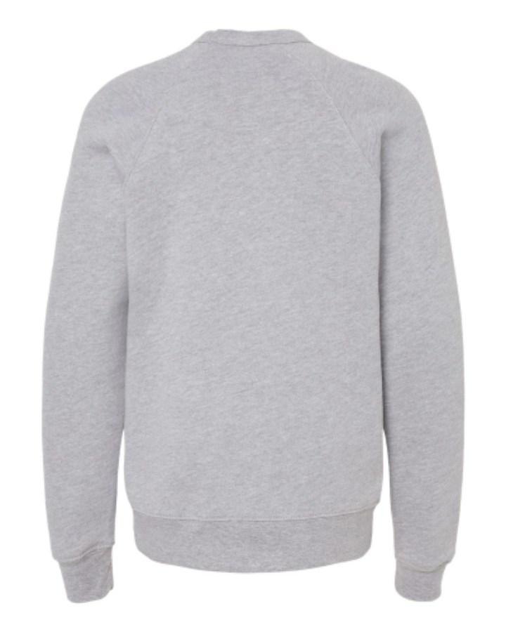 BELLA + CANVAS Youth Sponge Fleece Crewneck Sweatshirt Alternate View