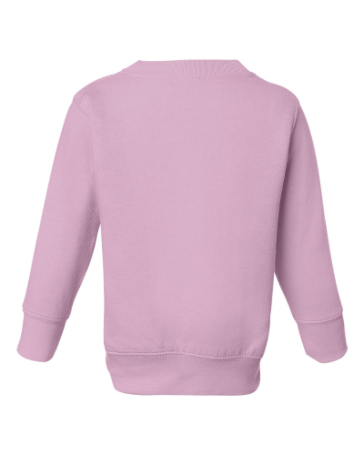 Rabbit Skins Toddler Fleece Crewneck Sweatshirt Perspective View