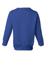 Rabbit Skins Toddler Fleece Crewneck Sweatshirt Close Up Detail