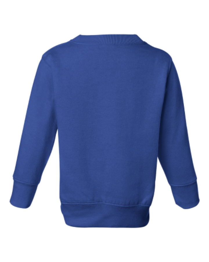 Rabbit Skins Toddler Fleece Crewneck Sweatshirt Close Up Detail