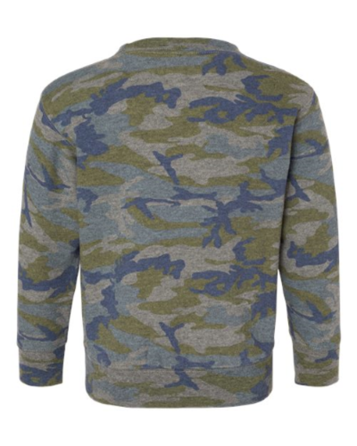Rabbit Skins Toddler Fleece Crewneck Sweatshirt Feature Close-up