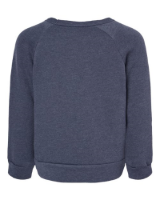 BELLA + CANVAS Toddler Sponge Fleece Raglan Sweatshirt Feature Close-up
