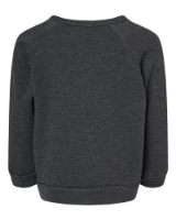 BELLA + CANVAS Toddler Sponge Fleece Raglan Sweatshirt Additional Angle