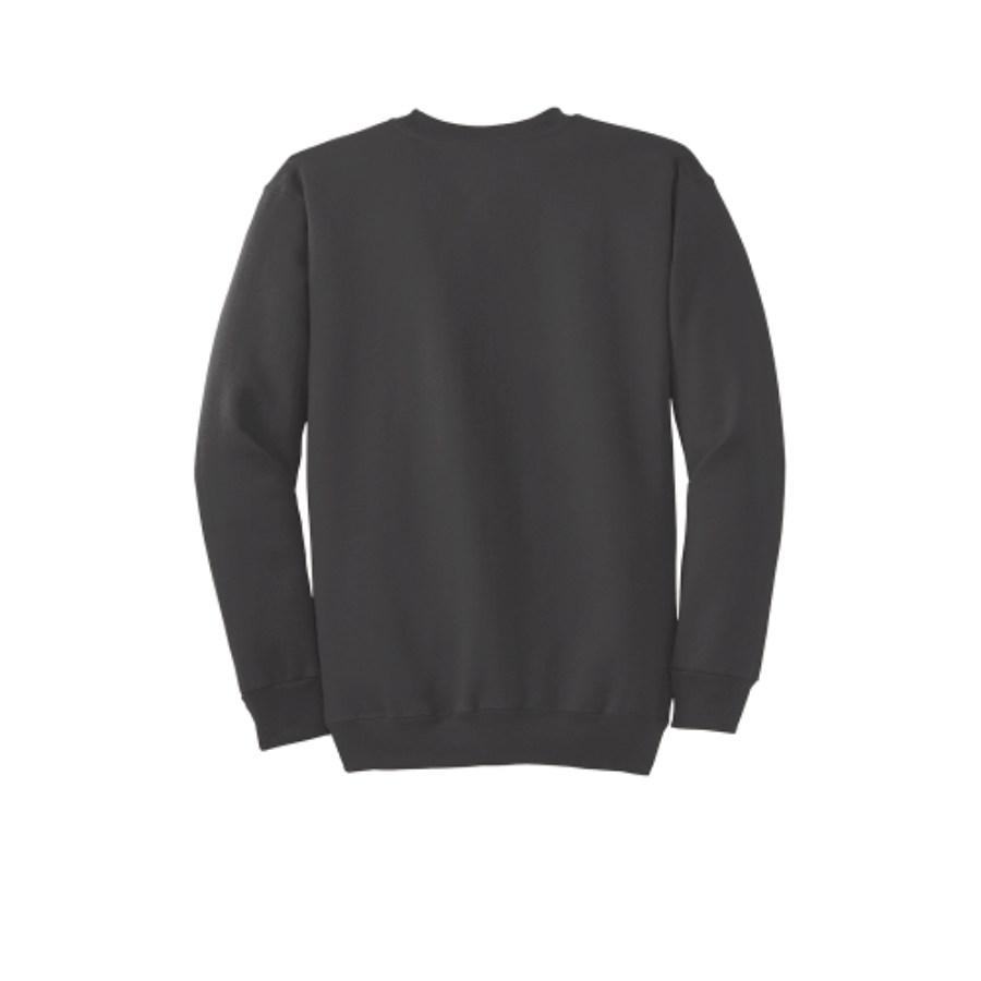 Port & Company Tall Essential Fleece Crewneck Sweatshirt Feature Close-up