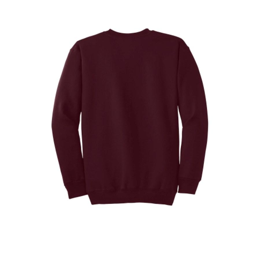 Port & Company Tall Essential Fleece Crewneck Sweatshirt Close Up Detail