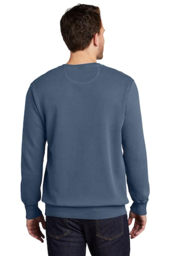 Port & Company Beach Wash Garment-Dyed Crewneck Sweatshirt Feature Close-up