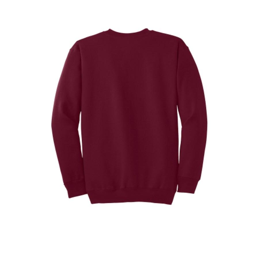 Port & Company Essential Fleece Crewneck Sweatshirt Close Up Detail