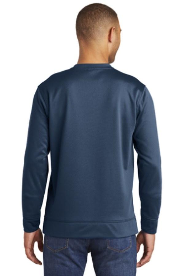 Port & Company Performance Fleece Crewneck Sweatshirt Close Up Detail