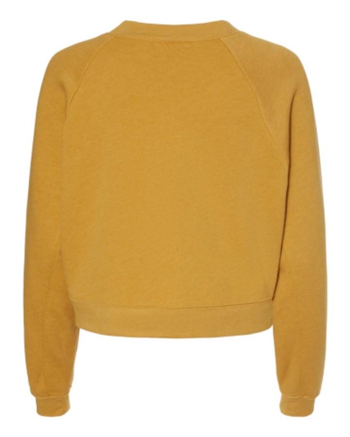 BELLA + CANVAS Women's Raglan Pullover Fleece Perspective View