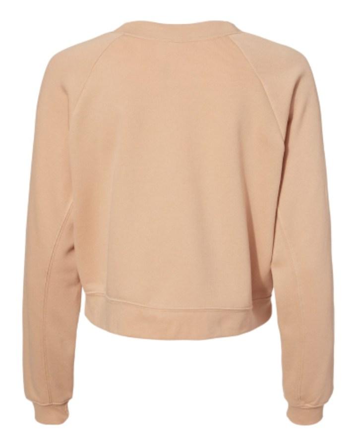 BELLA + CANVAS Women's Raglan Pullover Fleece Feature Close-up