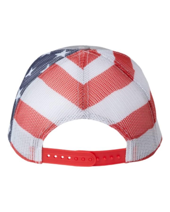 Kati Printed Mesh Trucker Cap Feature Close-up