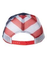 Kati Printed Mesh Trucker Cap Close Up Detail