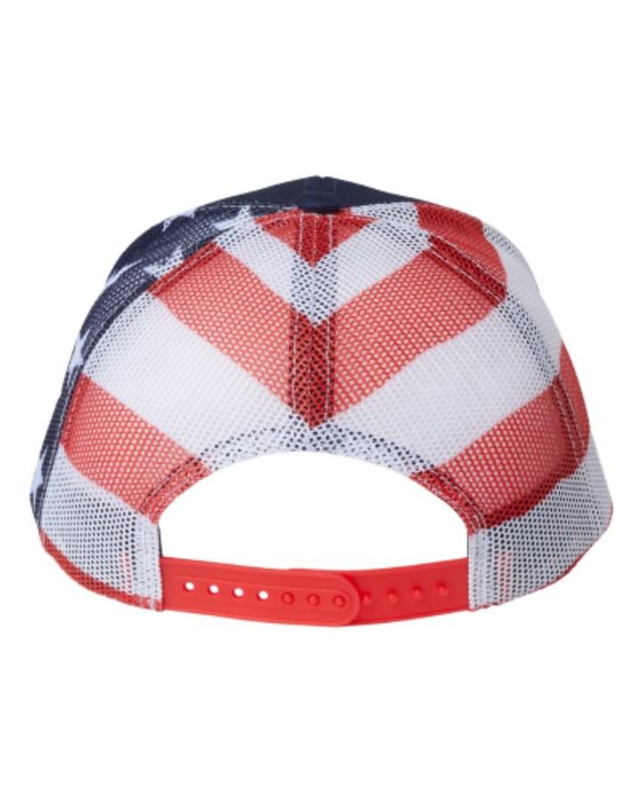 Kati Printed Mesh Trucker Cap Close Up Detail