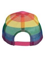 Kati Printed Mesh Trucker Cap Close Up Detail